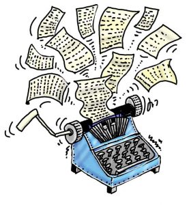 which genre applies to my book? typewriter cartoon